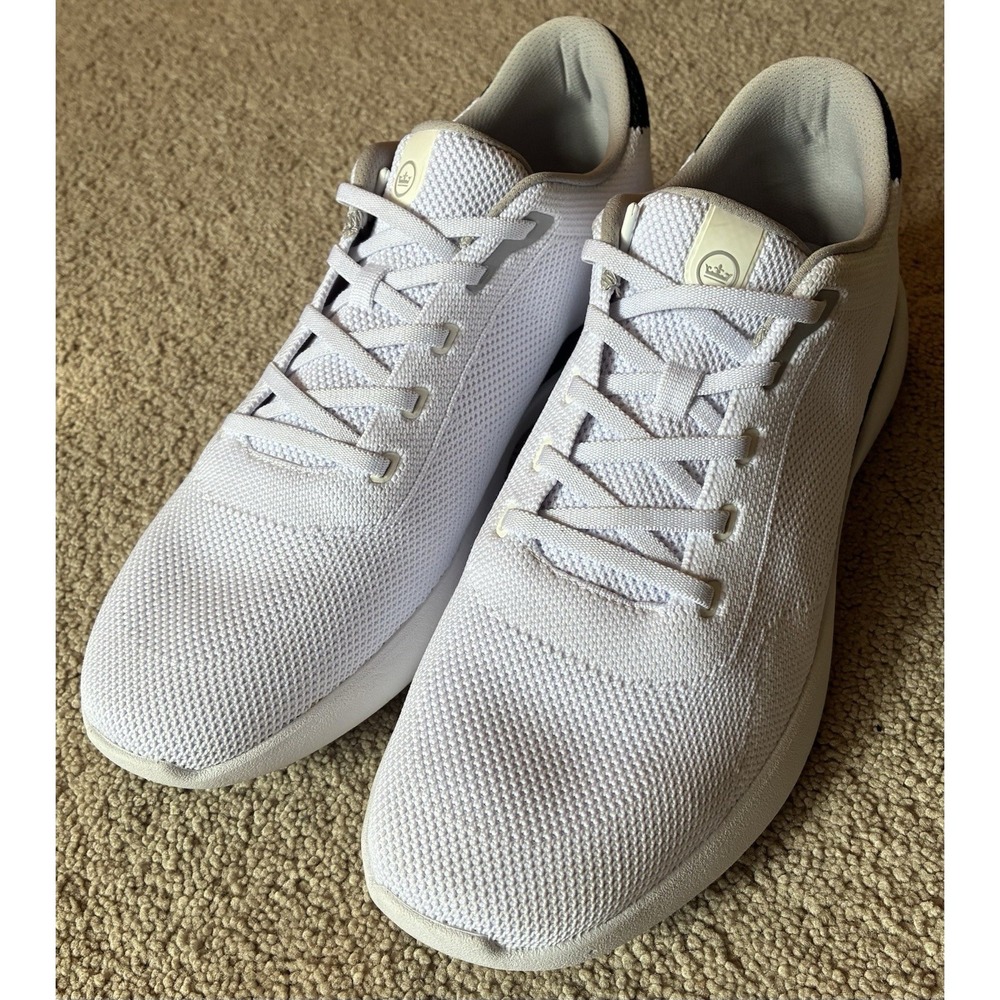 Peter Millar Glide V3 Sneakers - White/Green 11.5